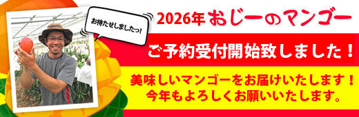 2026年マンゴーの予約販売開始致しました！